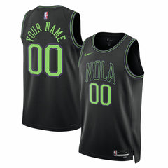 Nike - New Orleans Pelicans Unisex 2025/26 City Edition Swingman Custom Jersey - Black