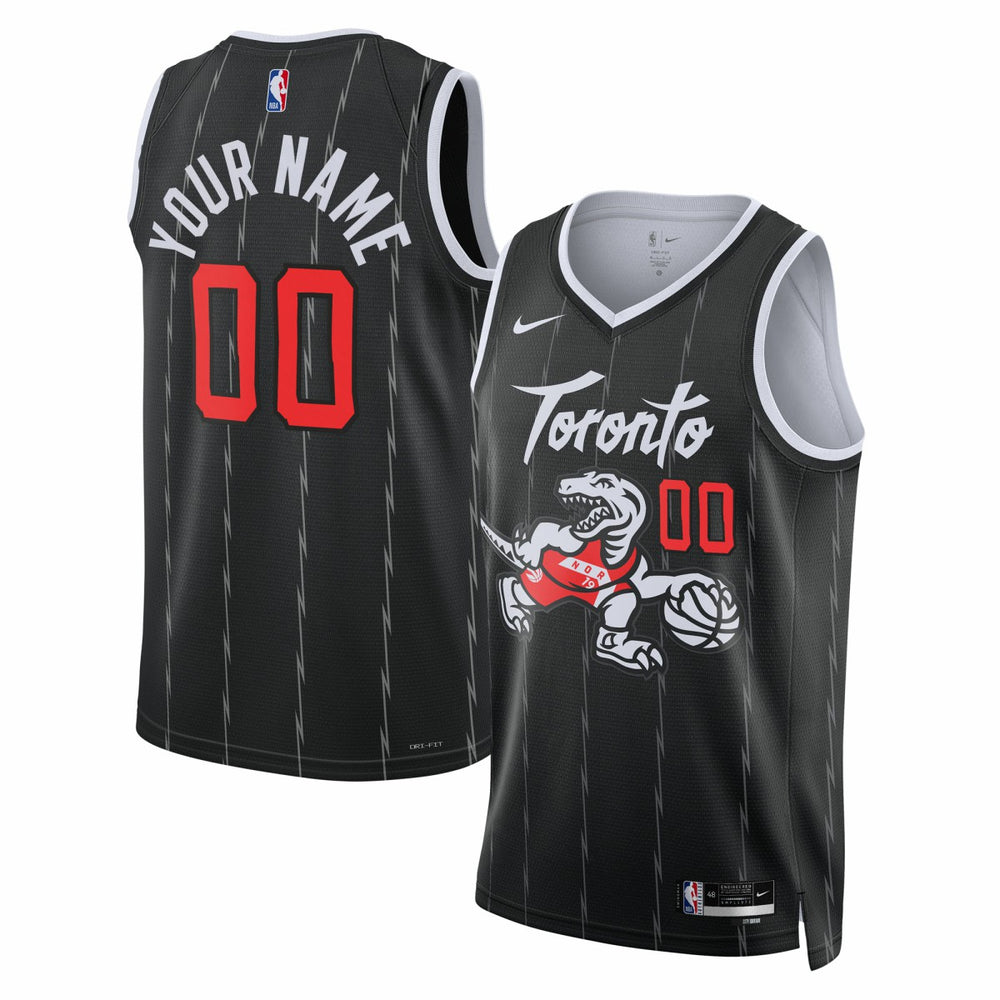 Nike - Toronto Raptors Unisex 2025/26 City Edition Swingman Custom Jersey - Black