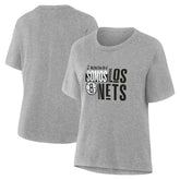 NBA - Brooklyn Nets Women's Noches Training T-Shirt - Gray