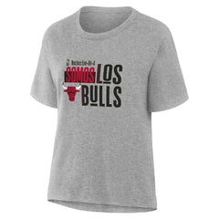 NBA - Chicago Bulls Women's Noches Training T-Shirt - Gray