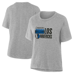 NBA - Dallas Mavericks Women's Noches Training T-Shirt - Gray