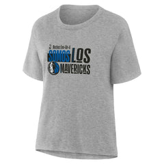 NBA - Dallas Mavericks Women's Noches Training T-Shirt - Gray