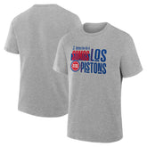 NBA - Detroit Pistons Noches Training T-Shirt - Gray