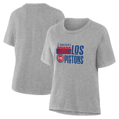 NBA - Detroit Pistons Women's Noches Training T-Shirt - Gray