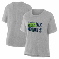 NBA - Minnesota Timberwolves Women's Noches Training T-Shirt - Gray