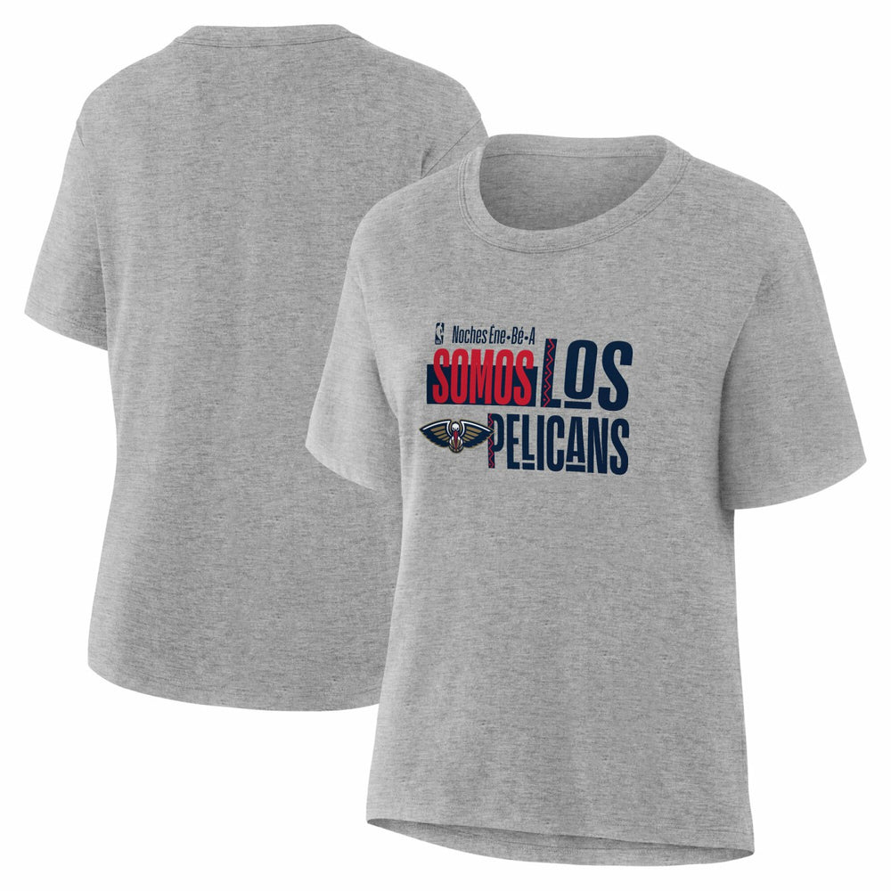 NBA - New Orleans Pelicans Women's Noches Training T-Shirt - Gray