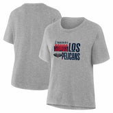 NBA - New Orleans Pelicans Women's Noches Training T-Shirt - Gray