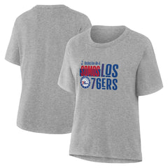 NBA - Philadelphia 76ers Women's Noches Training T-Shirt - Gray