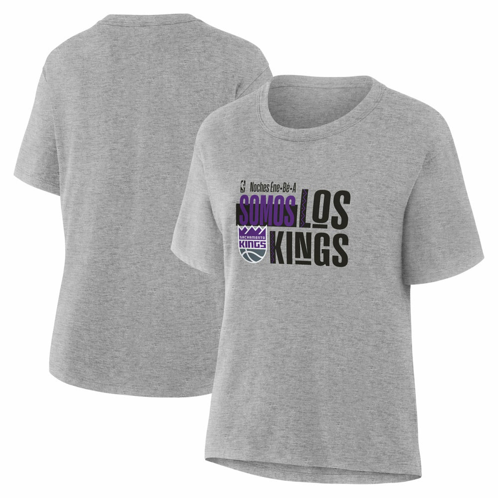 NBA - Sacramento Kings Women's Noches Training T-Shirt - Gray