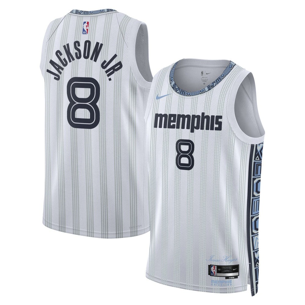 Nike - Jaren Jackson Jr. Memphis Grizzlies Unisex 2025/26 Swingman Jersey - White - City Edition