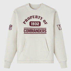 Washington Commanders OVO x NFL Unisex Fleece Sweatshirt Heather Gray - NFL