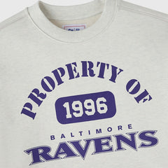 Baltimore Ravens OVO x NFL Unisex Fleece Sweatshirt Heather Gray - NFL