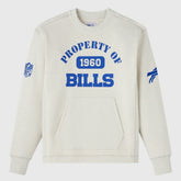 Buffalo Bills OVO x NFL Unisex Fleece Sweatshirt Heather Gray - NFL