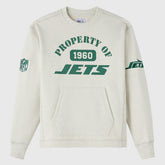 New York Jets OVO x NFL Unisex Fleece Sweatshirt Heather Gray - NFL