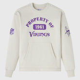 Minnesota Vikings OVO x NFL Unisex Fleece Sweatshirt Heather Gray - NFL