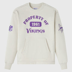 Minnesota Vikings OVO x NFL Unisex Fleece Sweatshirt Heather Gray - NFL