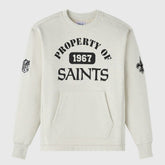 New Orleans Saints OVO x NFL Unisex Fleece Sweatshirt Heather Gray - NFL