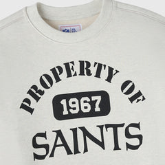 New Orleans Saints OVO x NFL Unisex Fleece Sweatshirt Heather Gray - NFL