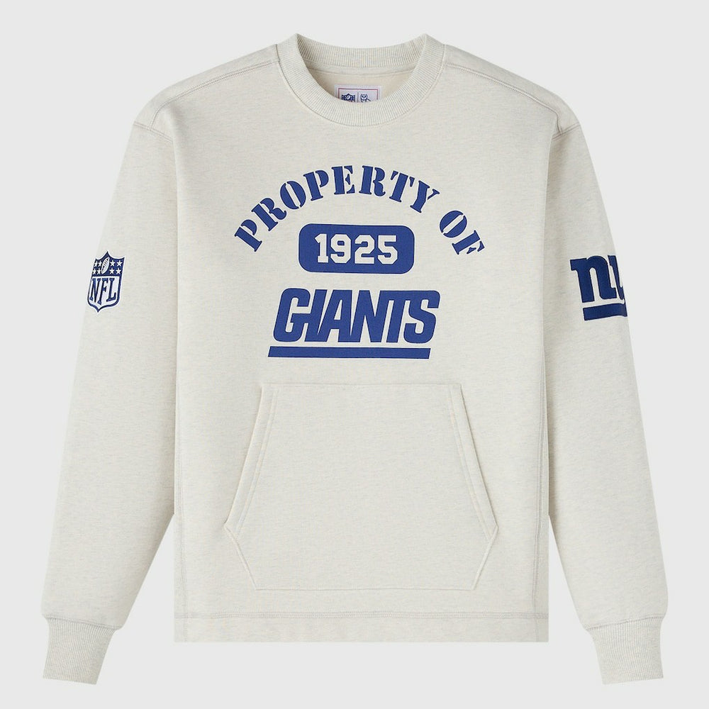 New York Giants OVO x NFL Unisex Fleece Sweatshirt Heather Gray - NFL
