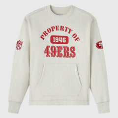 San Francisco 49ers OVO x NFL Unisex Fleece Sweatshirt Heather Gray - NFL
