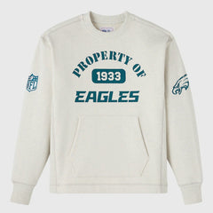 Philadelphia Eagles OVO x NFL Unisex Fleece Sweatshirt Heather Gray - NFL