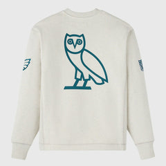 Philadelphia Eagles OVO x NFL Unisex Fleece Sweatshirt Heather Gray - NFL