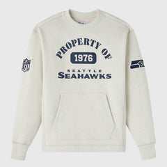 Seattle Seahawks OVO x NFL Unisex Fleece Sweatshirt Heather Gray - NFL