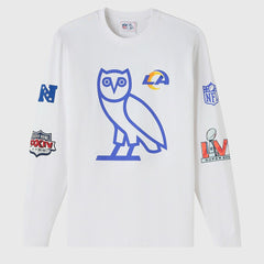 Los Angeles Rams OVO x NFL Unisex Long Sleeve T-Shirt White - NFL