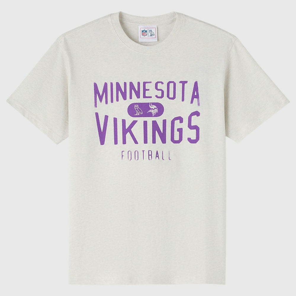 Minnesota Vikings OVO x NFL Unisex T-Shirt Heather Gray - NFL
