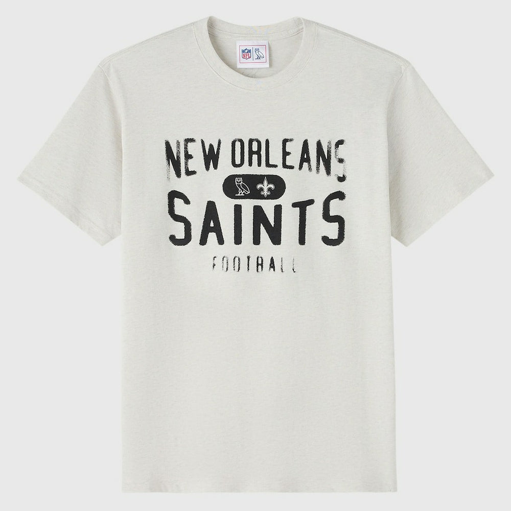 New Orleans Saints OVO x NFL Unisex T-Shirt Heather Gray - NFL
