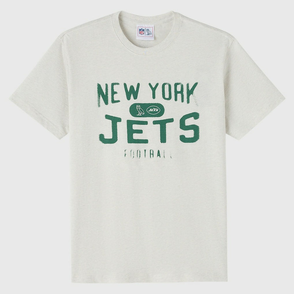 New York Jets OVO x NFL Unisex T-Shirt Heather Gray - NFL