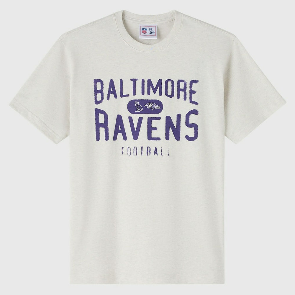 Baltimore Ravens OVO x NFL Unisex T-Shirt Heather Gray - NFL