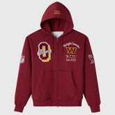 Washington Commanders OVO x NFL Unisex Full-Zip Waffle-Lined Hoodie Burgundy - NFL