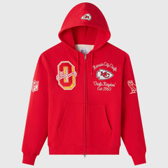 Kansas City Chiefs OVO x NFL Unisex Full-Zip Waffle-Lined Hoodie Red - NFL