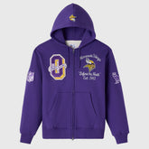 Minnesota Vikings OVO x NFL Unisex Full-Zip Waffle-Lined Hoodie Purple - NFL