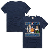 NBA - Cooper Flagg Dallas Mavericks Homage Unisex NBA Jam Tri-Blend T-Shirt - Navy