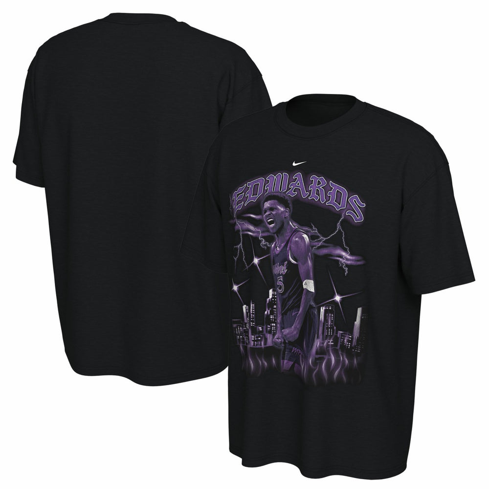 Nike - Anthony Edwards Minnesota Timberwolves Unisex 2025/26 City Edition Player Graphic T-Shirt - Black