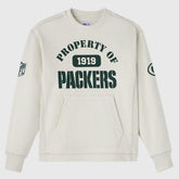 Green Bay Packers OVO x NFL Unisex Fleece Sweatshirt Heather Gray - NFL
