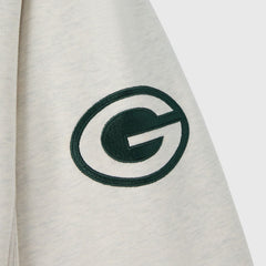 Green Bay Packers OVO x NFL Unisex Fleece Sweatshirt Heather Gray - NFL