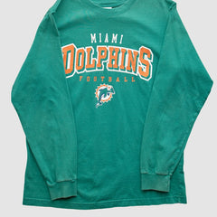 Miami Dolphins NFL 2000s Long Sleeve T-shirt Teal Vintage - Fanatics