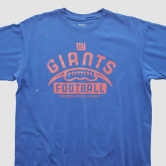 New York Giants Reebok 2000s T-shirt Blue Vintage - Fanatics