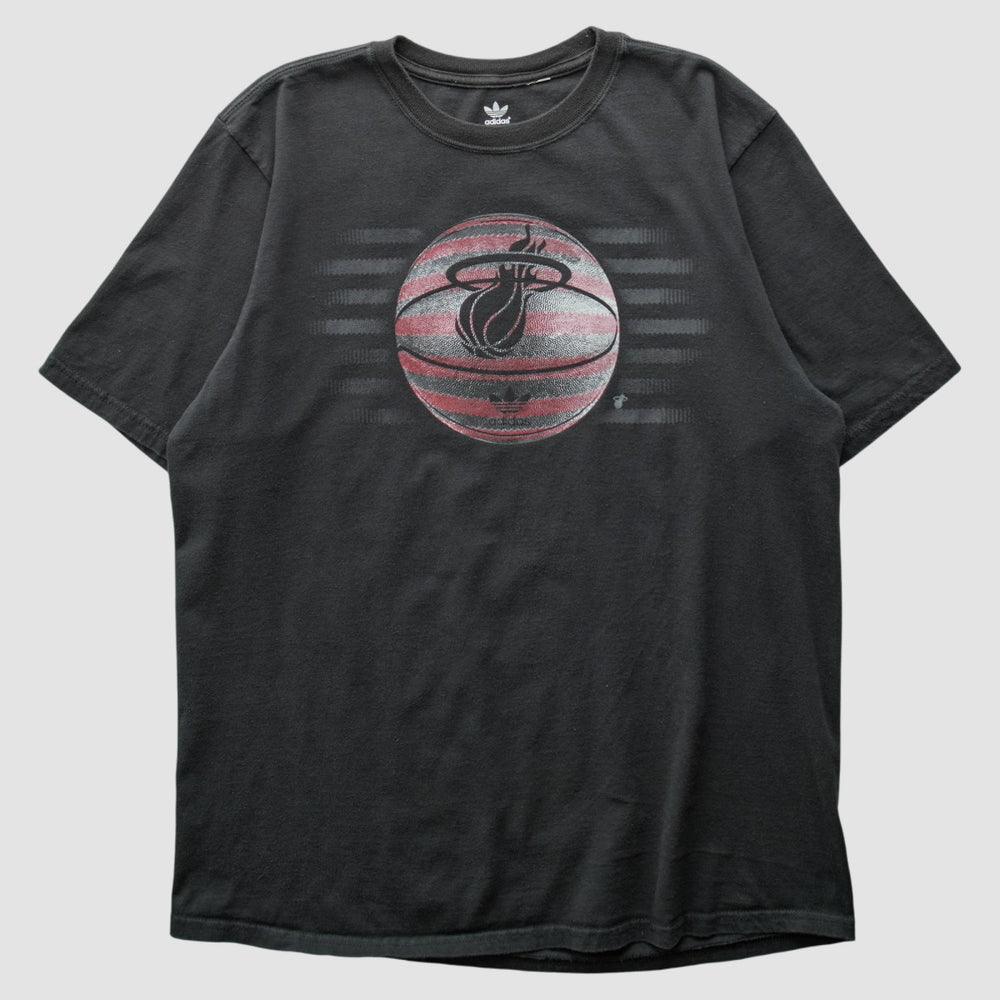 Adidas - Miami Heat 2010s T-shirt - Black Vintage