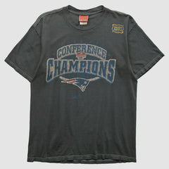 New England Patriots Reebok 2000s T-shirt Charcoal Vintage - Fanatics