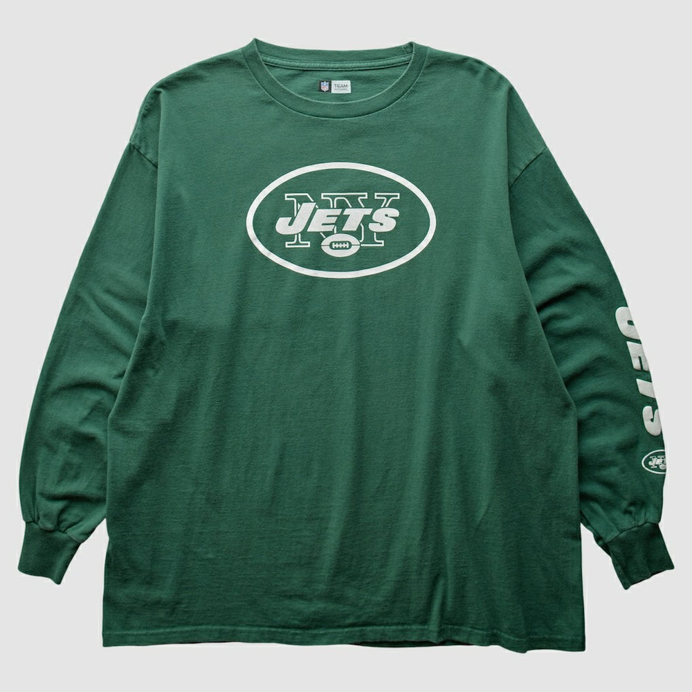 New York Jets 2010s Long Sleeve T-shirt Green Vintage - Fanatics