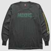 Green Bay Packers NFL 2000s Long Sleeve T-shirt Charcoal Vintage - Fanatics