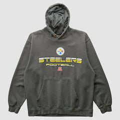 Pittsburgh Steelers NFL 2010s Hooded Pullover Sweatshirt Gray Vintage - Fanatics