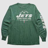 New York Jets 2010s Long Sleeve T-shirt Green Vintage - Fanatics