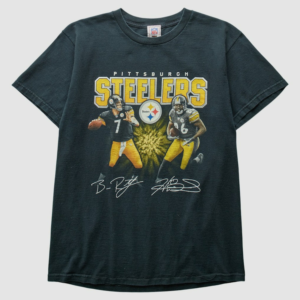 Pittsburgh Steelers NFL 2000s T-shirt Black Vintage - Fanatics