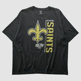 New Orleans Saints Reebok 2010 T-shirt Black Vintage - Fanatics