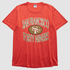 San Francisco 49ers Russell 90s T-shirt Red Vintage - Fanatics